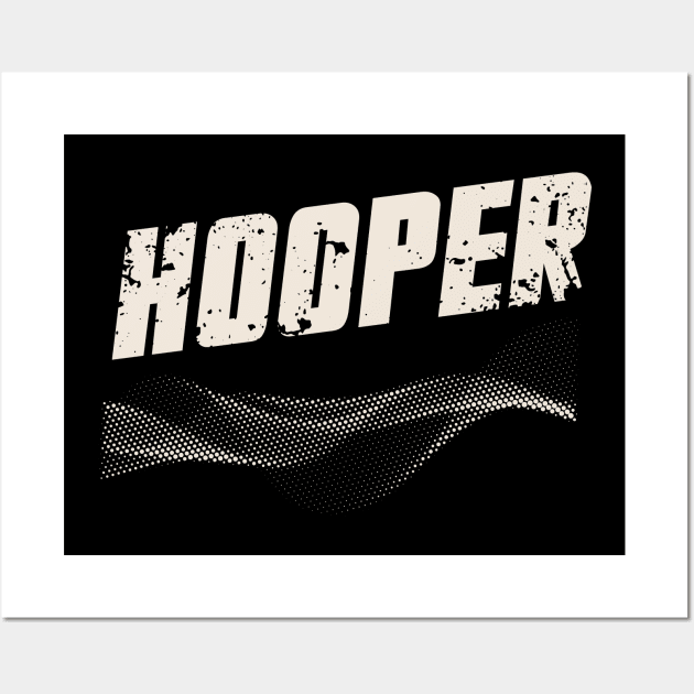 Hooper Basketball Born To Hoop Distressed Practice Jersey Wall Art by The Shirt Genie